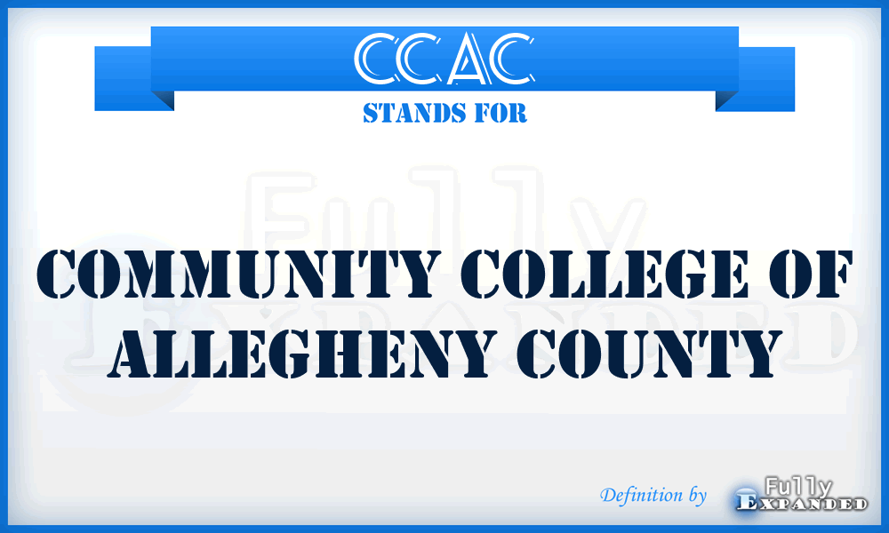 CCAC - Community College of Allegheny County