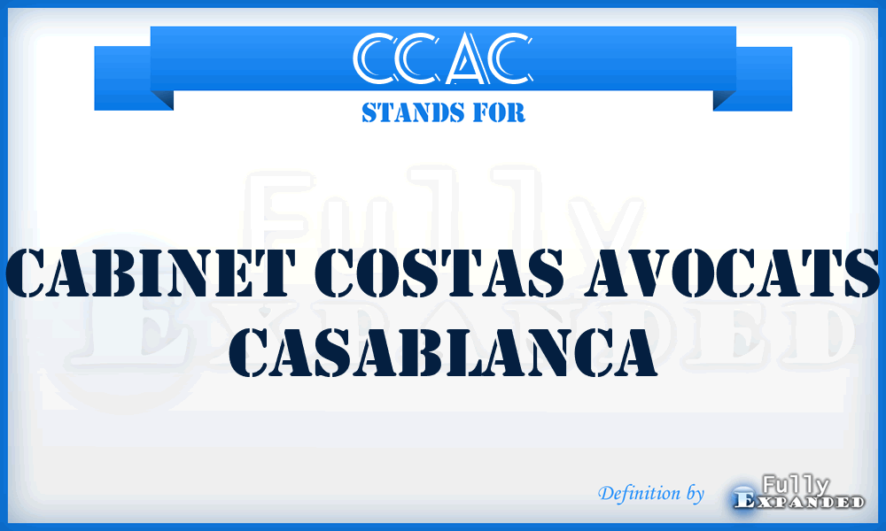 CCAC - Cabinet Costas Avocats Casablanca