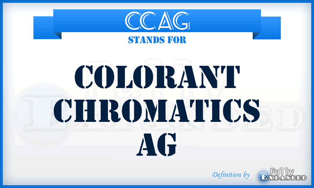 CCAG - Colorant Chromatics AG