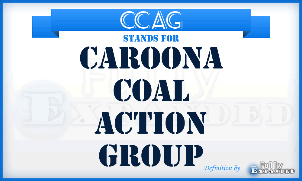 CCAG - Caroona Coal Action Group
