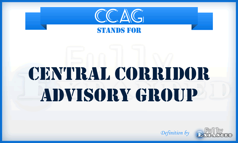 CCAG - Central Corridor Advisory Group