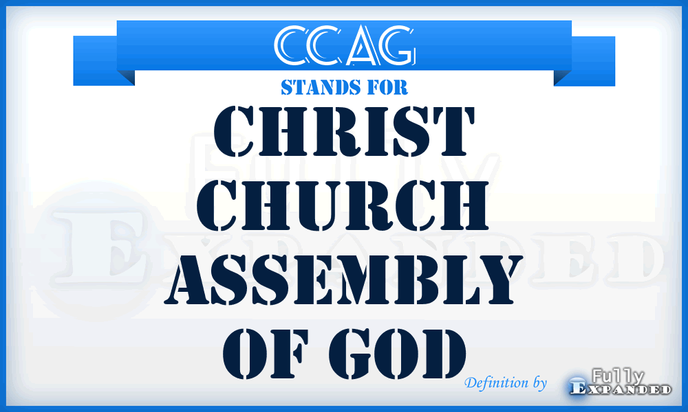 CCAG - Christ Church Assembly of God