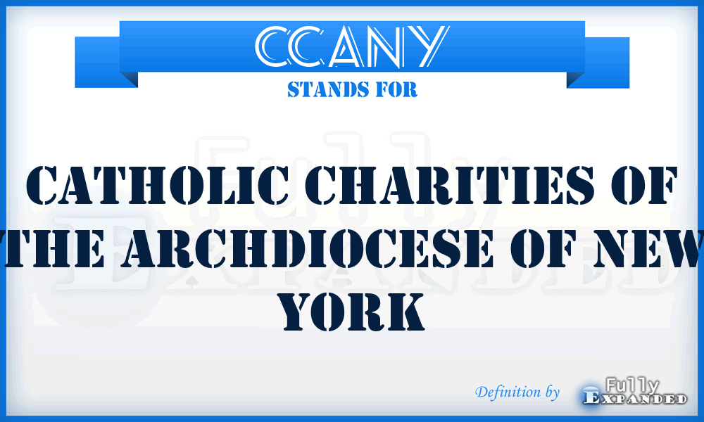 CCANY - Catholic Charities of the Archdiocese of New York