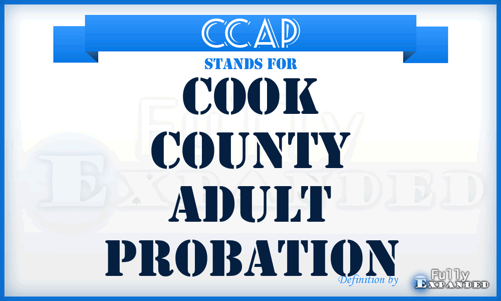 CCAP - Cook County Adult Probation