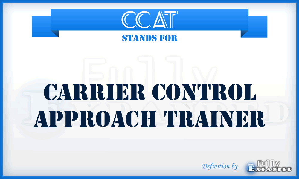 CCAT - Carrier Control Approach Trainer