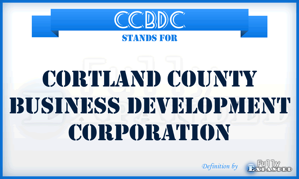 CCBDC - Cortland County Business Development Corporation