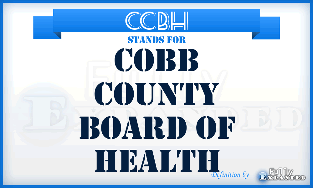 CCBH - Cobb County Board of Health