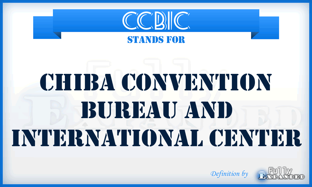 CCBIC - Chiba Convention Bureau and International Center