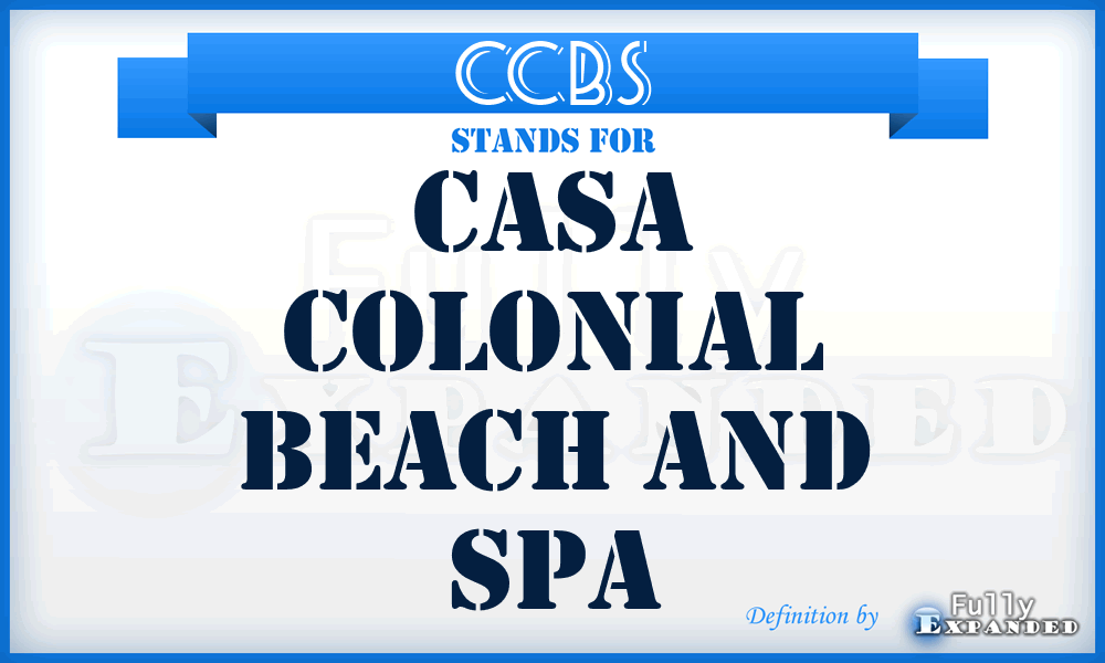 CCBS - Casa Colonial Beach and Spa
