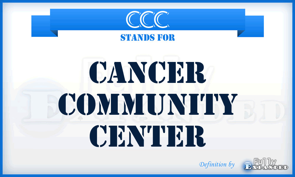 CCC - Cancer Community Center