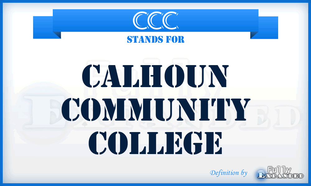 CCC - Calhoun Community College