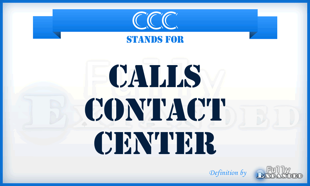 CCC - Calls Contact Center