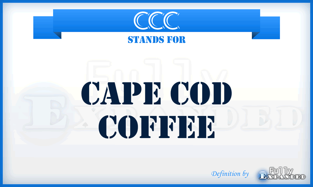 CCC - Cape Cod Coffee