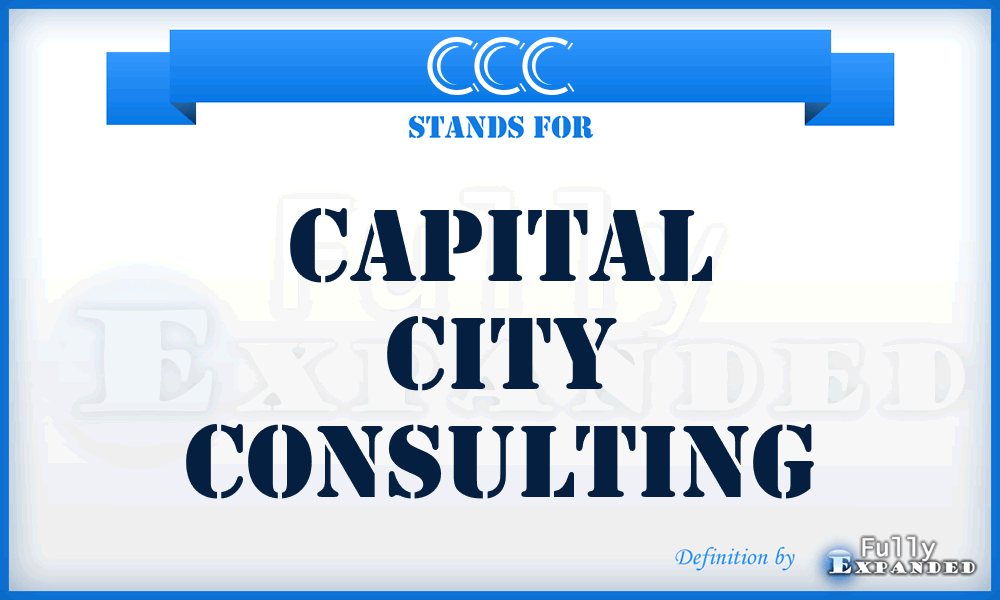 CCC - Capital City Consulting