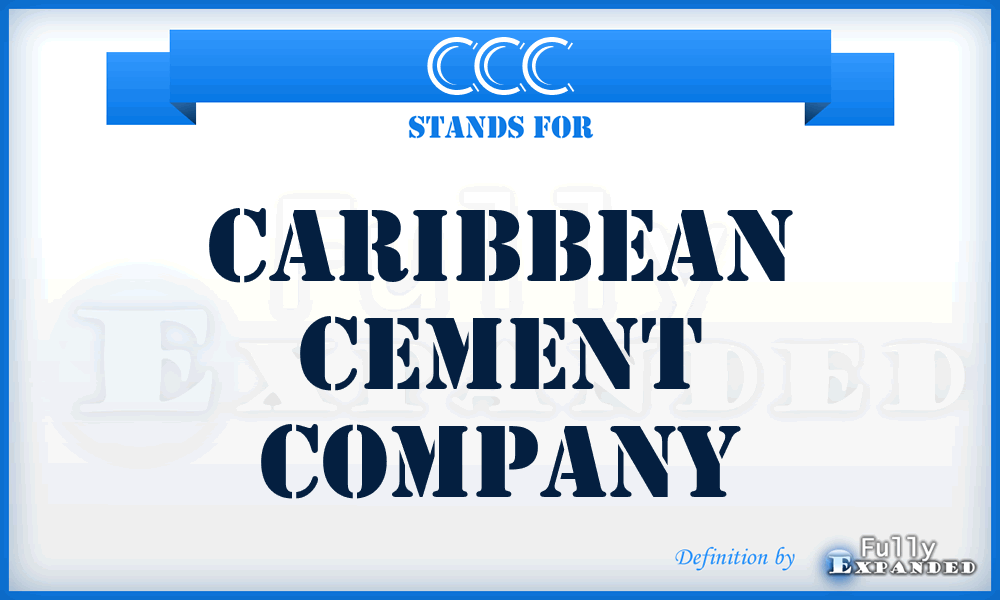 CCC - Caribbean Cement Company