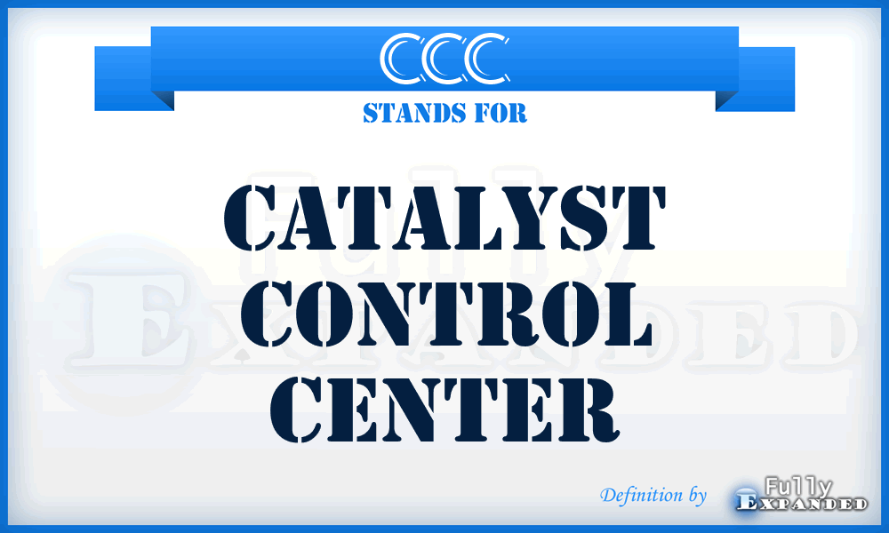 CCC - Catalyst Control Center