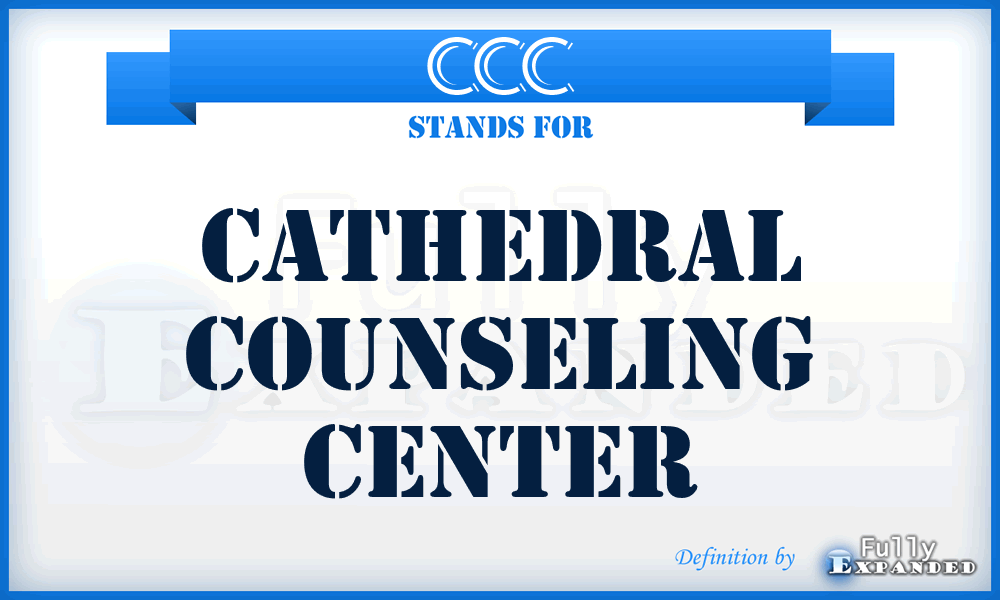 CCC - Cathedral Counseling Center