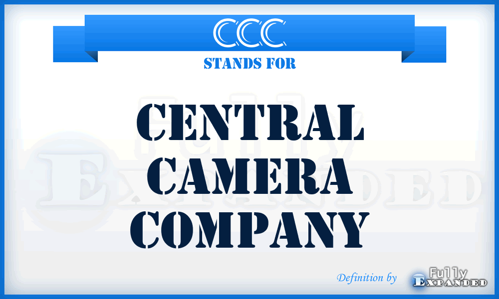 CCC - Central Camera Company