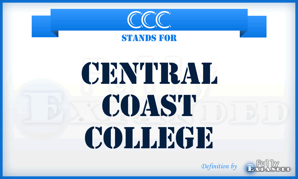 CCC - Central Coast College