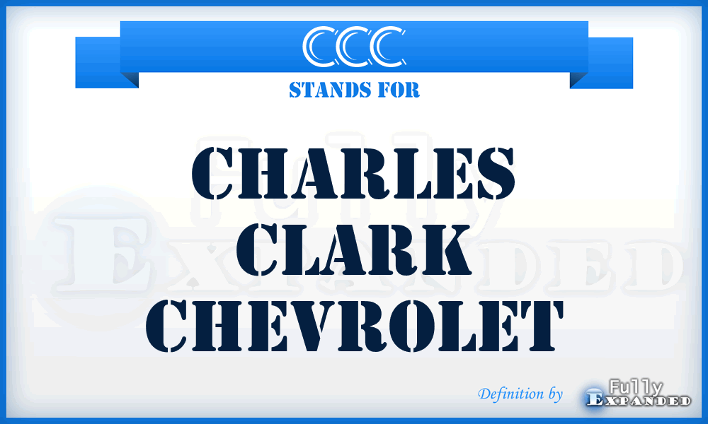 CCC - Charles Clark Chevrolet