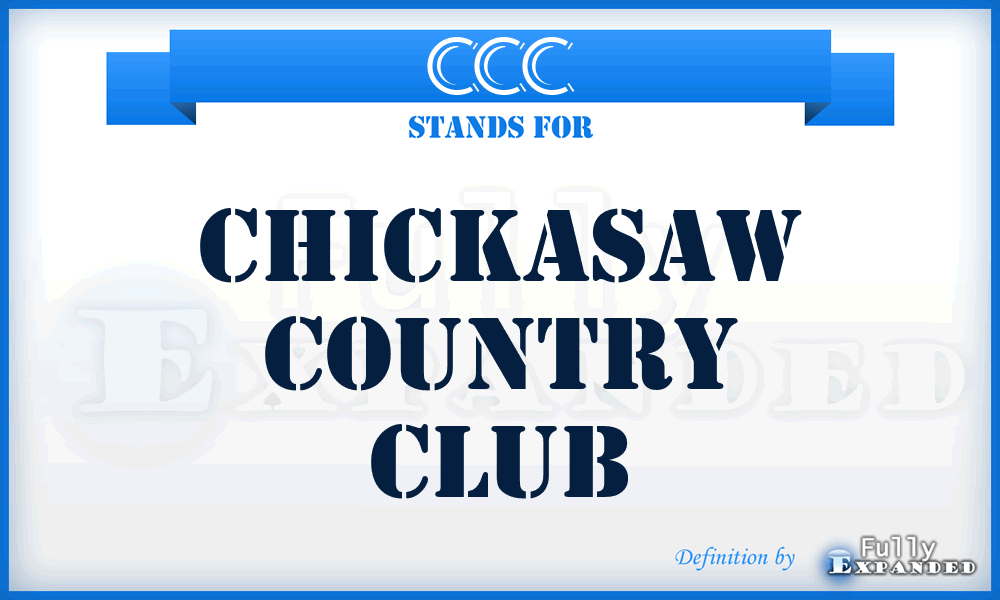 CCC - Chickasaw Country Club