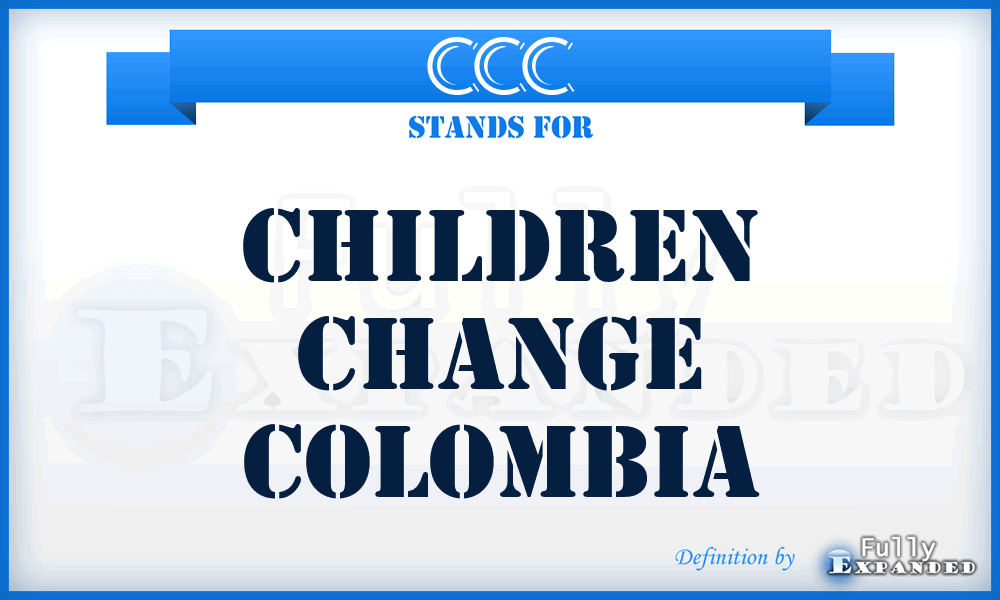 CCC - Children Change Colombia