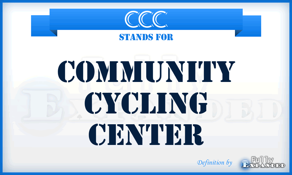 CCC - Community Cycling Center
