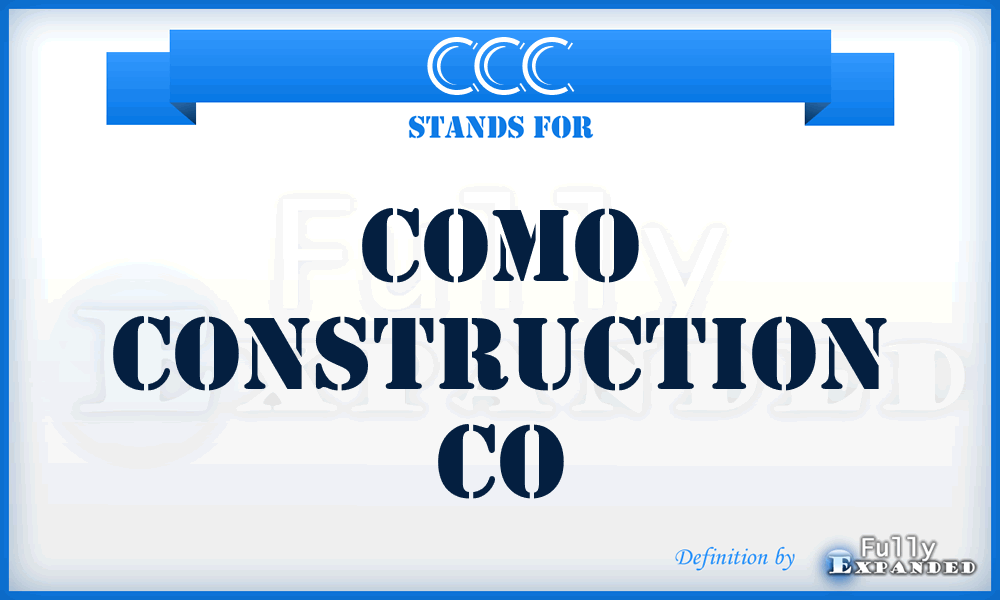 CCC - Como Construction Co