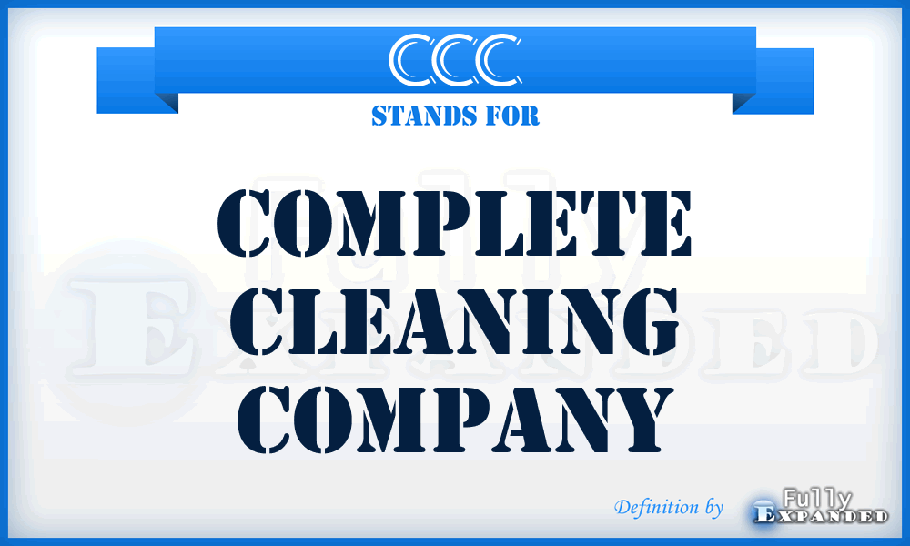 CCC - Complete Cleaning Company