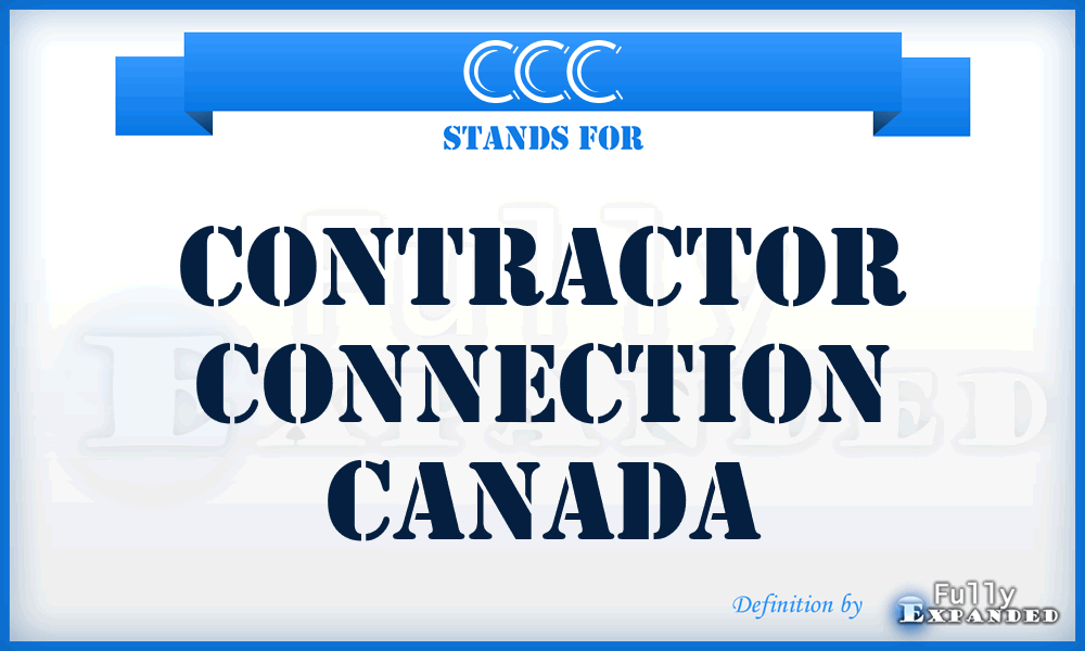 CCC - Contractor Connection Canada