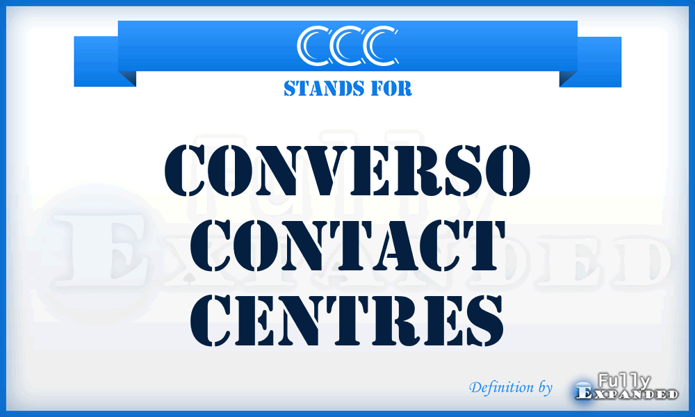 CCC - Converso Contact Centres