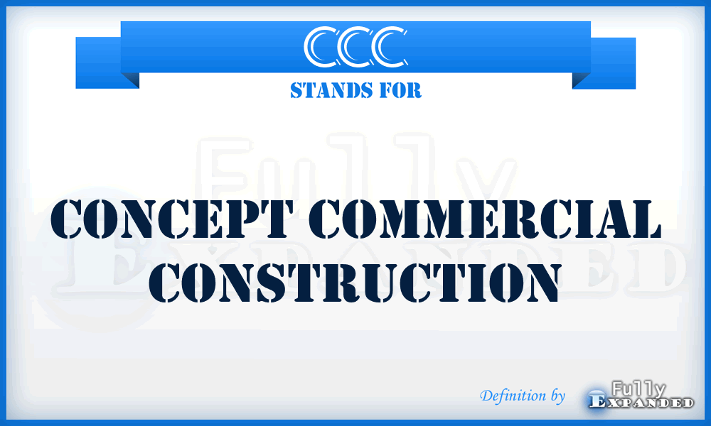 CCC - Concept Commercial Construction