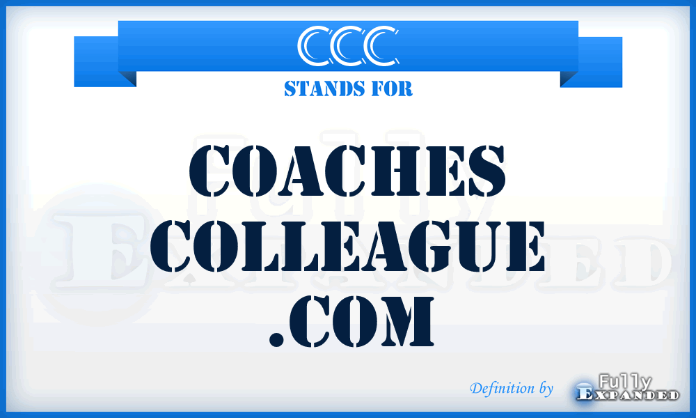 CCC - Coaches Colleague .Com