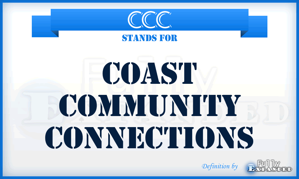 CCC - Coast Community Connections