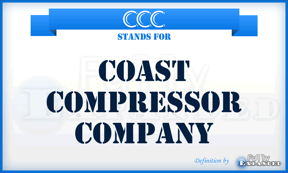 CCC - Coast Compressor Company