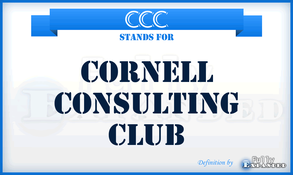 CCC - Cornell Consulting Club