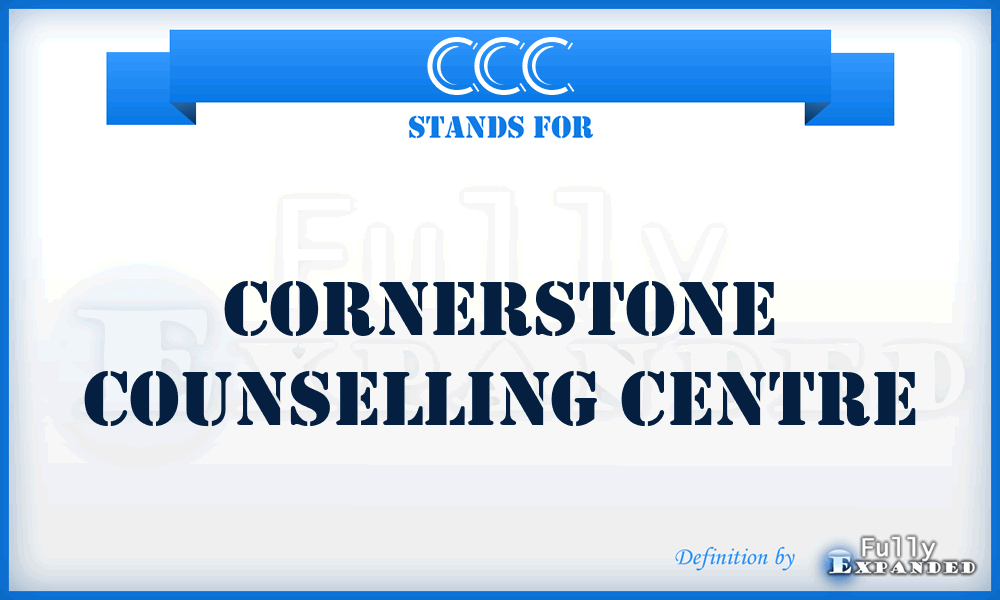 CCC - Cornerstone Counselling Centre