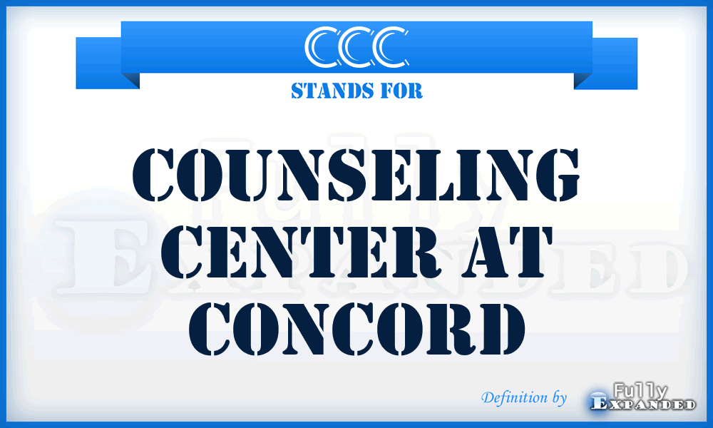 CCC - Counseling Center at Concord