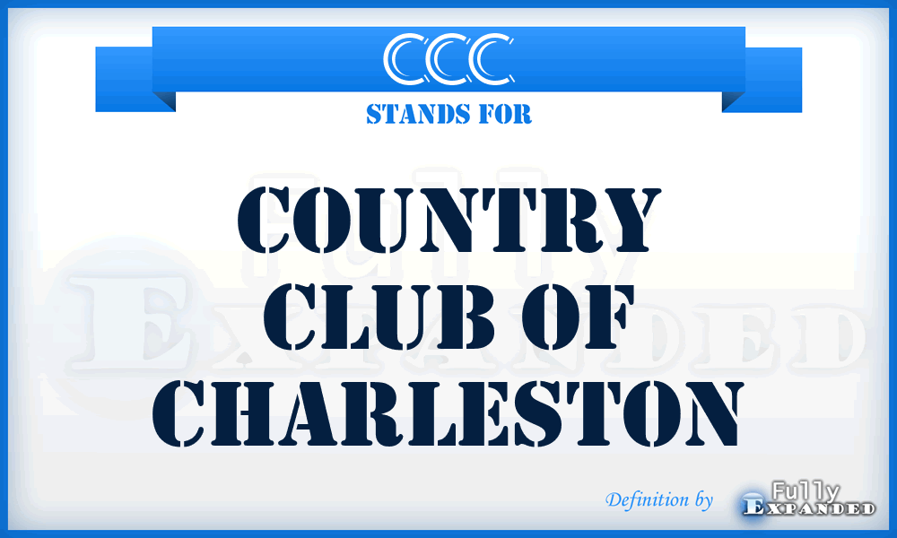 CCC - Country Club of Charleston