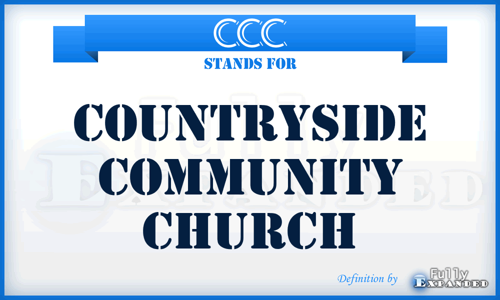 CCC - Countryside Community Church
