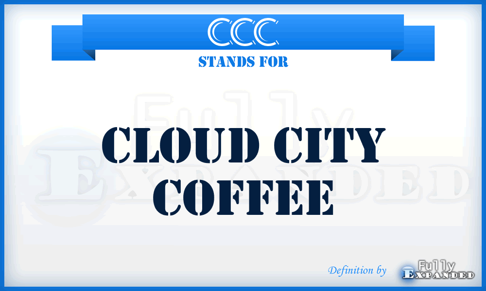 CCC - Cloud City Coffee