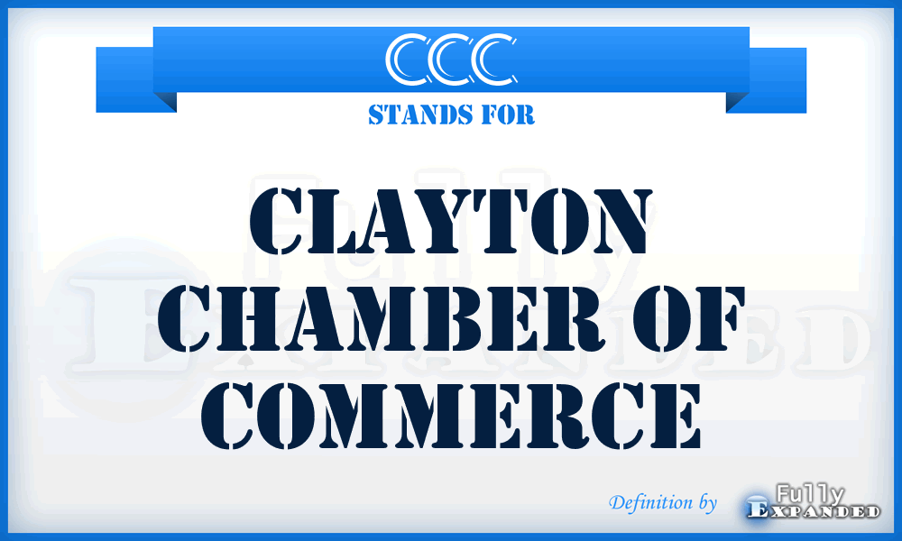 CCC - Clayton Chamber of Commerce