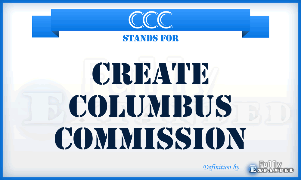 CCC - Create Columbus Commission