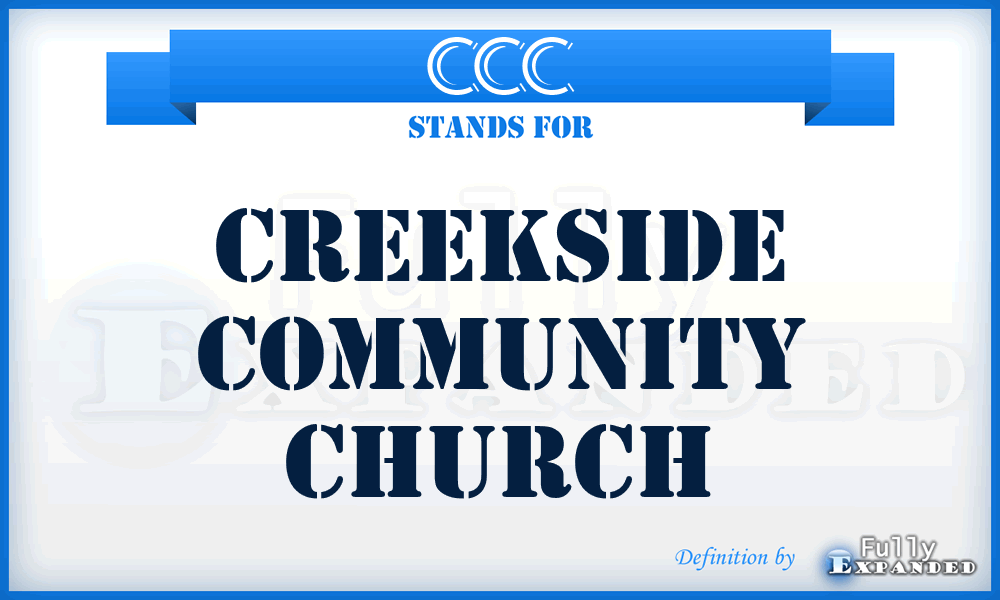 CCC - Creekside Community Church