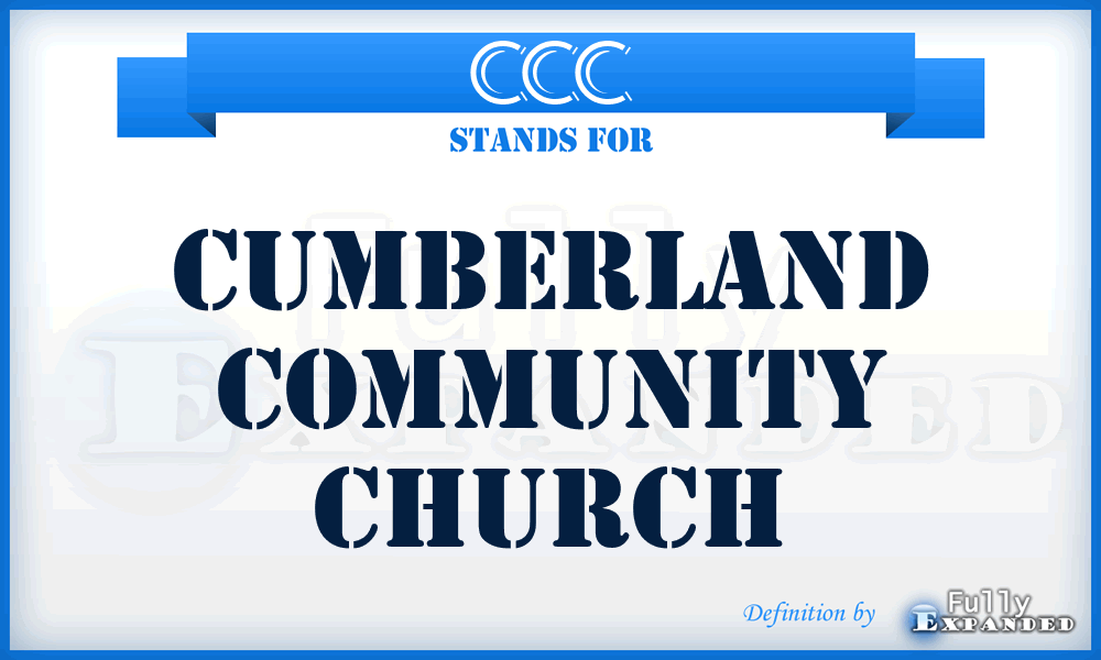 CCC - Cumberland Community Church