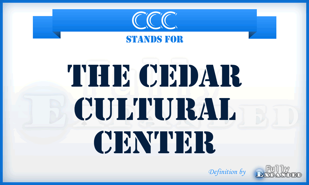 CCC - The Cedar Cultural Center