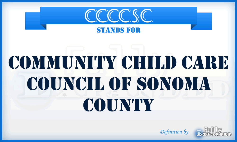 CCCCSC - Community Child Care Council of Sonoma County