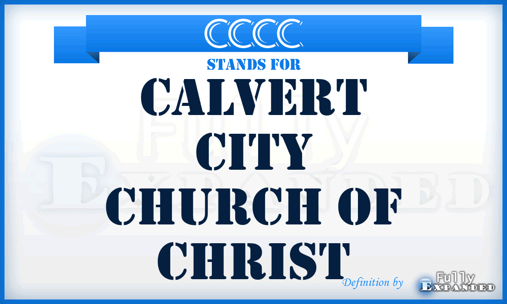CCCC - Calvert City Church of Christ