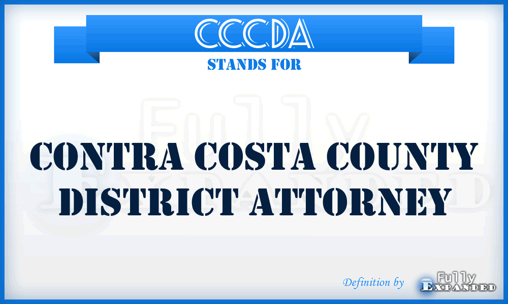 CCCDA - Contra Costa County District Attorney