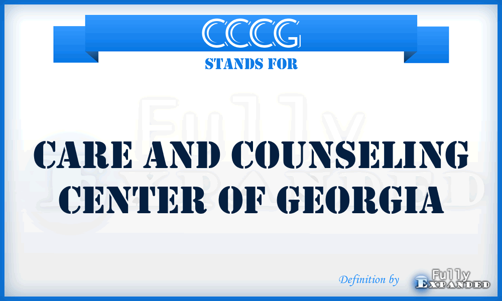 CCCG - Care and Counseling Center of Georgia